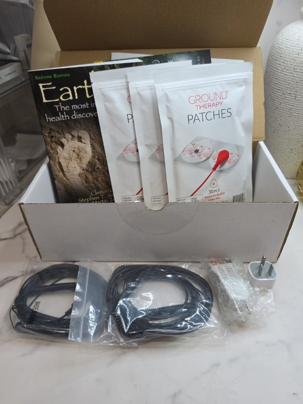 Ground Therapy Earthing Patch Kit 90 and Book - EARTHING by Clinton Ober